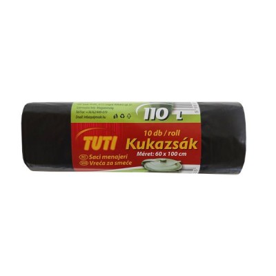 Szemeteszsák, 110 l, 10 db, TUTI