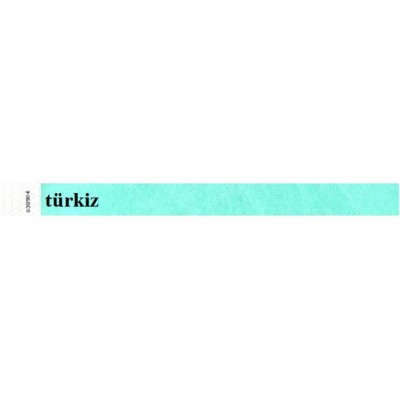 Karszalag, 3/4", tyvek, türkiz