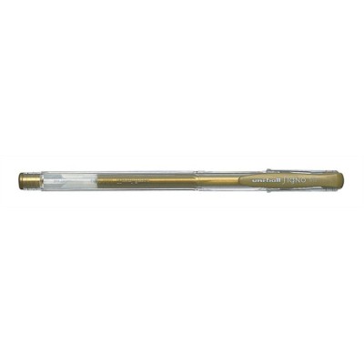 Zseléstoll, 0,4 mm, kupakos, UNI "UM-100 Signo Fine", arany