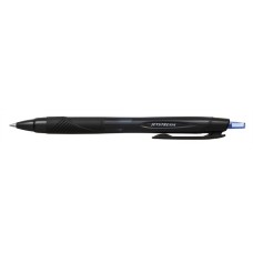 Golyóstoll, 0,35 mm, nyomógombos, fekete tolltest, UNI "SXN-157S Jetstream Sport", kék