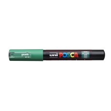 Dekormarker, 0,7-1,0 mm, UNI "Posca PC-1M", zöld