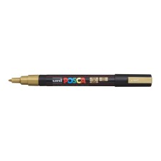 Dekormarker, 0,9-1,3 mm, UNI "Posca PC-3M", arany