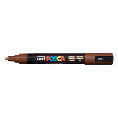 Dekormarker, 0,9-1,3 mm, UNI "Posca PC-3M", barna