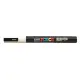 Dekormarker, 0,9-1,3 mm, UNI "Posca PC-3M", elefántcsont