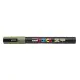 Dekormarker, 0,9-1,3 mm, UNI "Posca PC-3M", khaki
