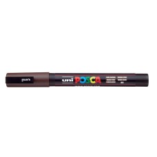 Dekormarker, 0,9-1,3 mm, UNI "Posca PC-3M", sötétbarna