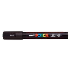 Dekormarker, 1,8-2,5 mm, UNI "Posca PC-5M", fekete