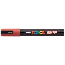 Dekormarker, 1,8-2,5 mm, UNI "Posca PC-5M", rubin vörös