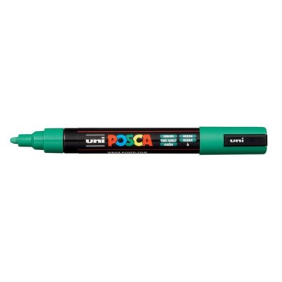 Dekormarker, 1,8-2,5 mm, UNI "Posca PC-5M", zöld