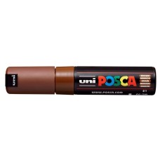 Dekormarker, 4,5-5,5 mm, UNI "Posca PC-7M", barna