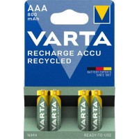 Tölthető elem, AAA mikro, újrahasznosított, 4x800 mAh, VARTA