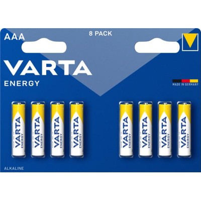 Elem, AAA mikro, 8 db, VARTA "Energy"