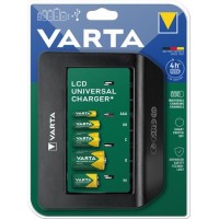 Elemtöltő, univerzális AA/AAA/C/D/9V, LCD kijelző, VARTA "Universal"