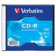 CD-R lemez, 700MB, 52x, 1 db, vékony tok, VERBATIM "DataLife"