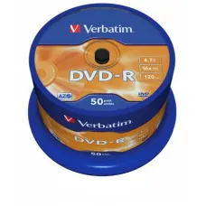 DVD+R lemez, AZO, 4,7GB, 16x, 50 db, hengeren, VERBATIM