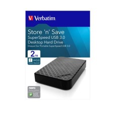 3,5" HDD (merevlemez), 2TB, USB 3.0, VERBATIM "Store n Save"