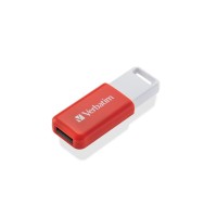 Pendrive, 16GB, USB 2.0, VERBATIM "Databar", piros
