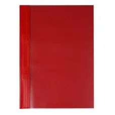 Gyorsfűző, kemény hátlappal, PVC, A4, VICTORIA OFFICE, piros