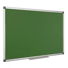 Krétás tábla, zöld felület, nem mágneses, 120x240 cm, alumínium keret