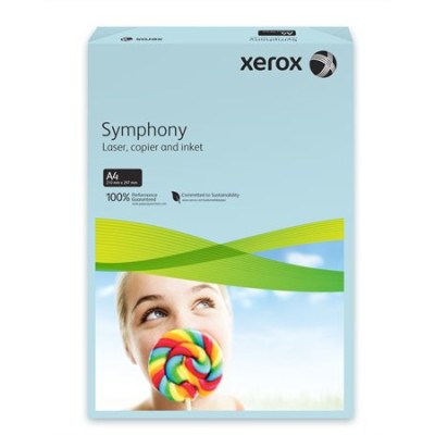 Másolópapír, színes, A4, 80 g, XEROX "Symphony", kék (közép)