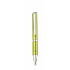 Golyóstoll, 0,24 mm, teleszkópos, tea zöld színű tolltest, ZEBRA "SL-F1", kék