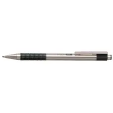 Golyóstoll, 0,24 mm, nyomógombos, rozsdamentes acél, zöld tolltest, ZEBRA "F-301", kék