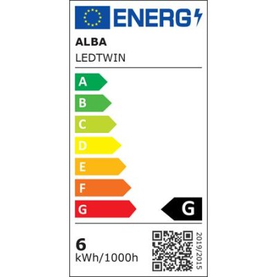 Asztali lámpa, LED, 6 W, ALBA "Ledtwin", fekete