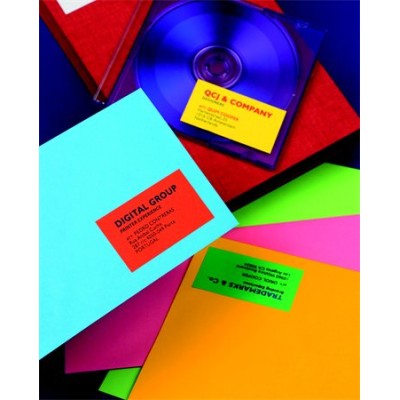 Etikett, 105x148 mm, színes, APLI, kék, 80 etikett/csomag
