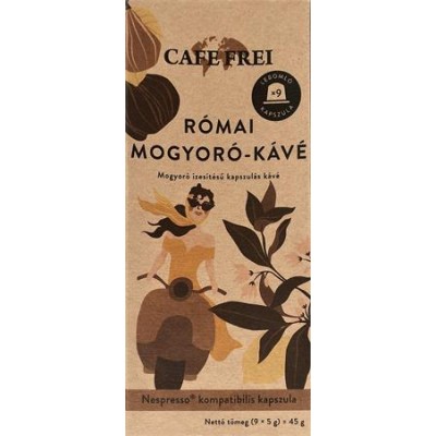 Kávékapszula, 9 db, CAFE FREI "Római mogyoró"