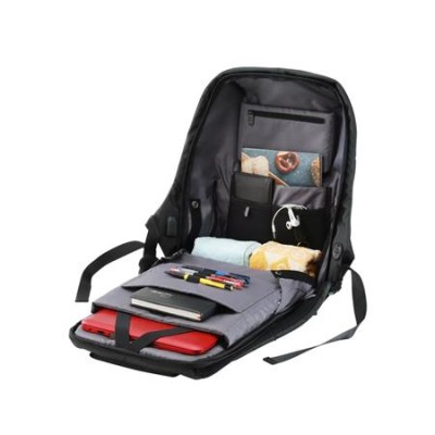 Notebook hátizsák, 15,6", lopásgátló kialakítás, CANYON "BP-G9", szürke