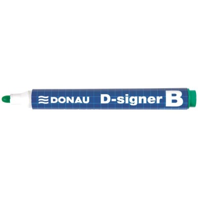 Táblamarker, 2-4 mm, kúpos, DONAU "D-signer B", zöld