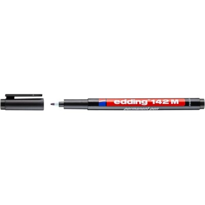 Alkoholos marker, OHP, 1 mm, EDDING "142 M", fekete