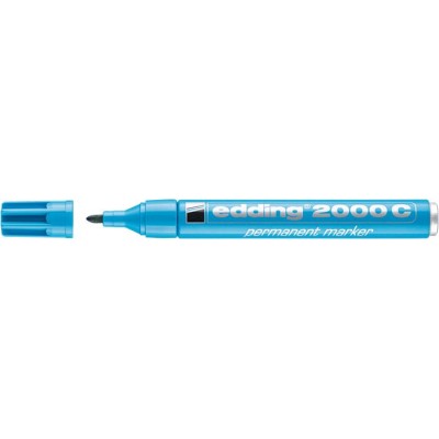 Alkoholos marker, 1,5-3 mm, kúpos, EDDING "2000", világoskék