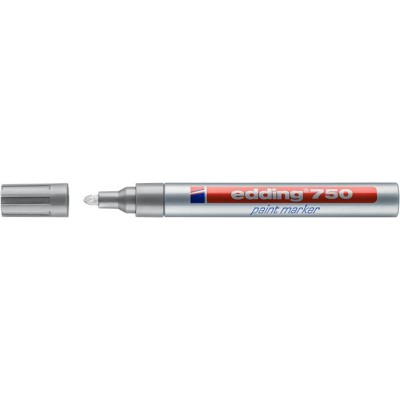 Lakkmarker, 2-4 mm, EDDING "750", ezüst