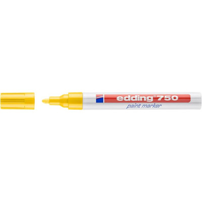 Lakkmarker, 2-4 mm, EDDING "750", sárga