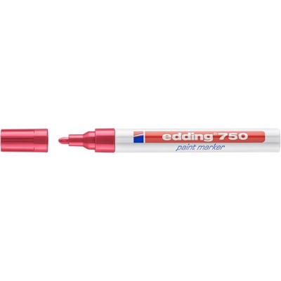 Lakkmarker, 2-4 mm, EDDING "750", piros