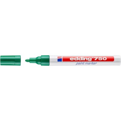 Lakkmarker, 2-4 mm, EDDING "750", zöld