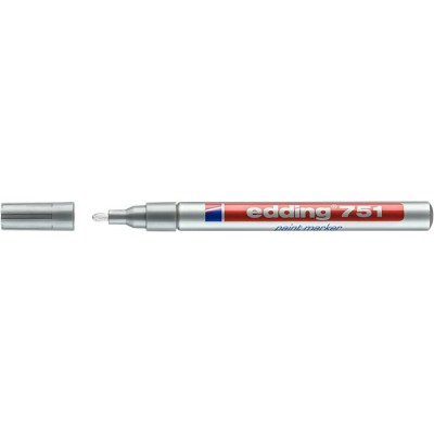 Lakkmarker, 1-2 mm, EDDING "751", ezüst