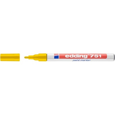 Lakkmarker, 1-2 mm, EDDING "751", sárga