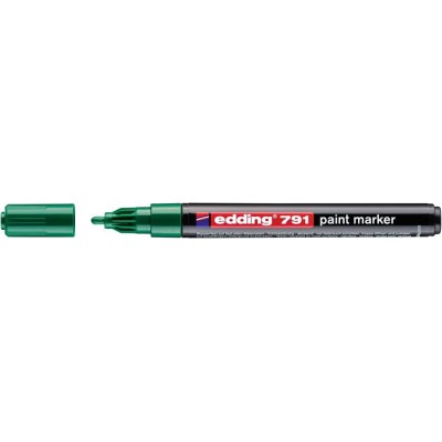 Lakkmarker, 1-2 mm, EDDING "791", zöld