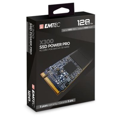 SSD (belső memória), 128GB, M2 NVMe, 1500/500 MB/s, EMTEC "X300"