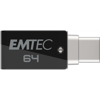 Pendrive, 64GB, USB 3.2, USB-A bemenet/USB-C kimenet, EMTEC "T260C Dual"