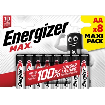 Elem, AA ceruza, 8 db, ENERGIZER "Max"