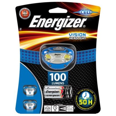 Fejlámpa, 2 LED, 3xAAA, ENERGIZER "Headlight Vision"