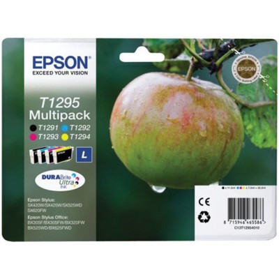 T12954010 Tintapatron multipack Stylus SX420W nyomtatóhoz, EPSON, b+c+m+y, 32,2ml