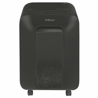 Iratmegsemmisítő, mikrokonfetti, 11 lap, FELLOWES "Powershred LX201", fekete