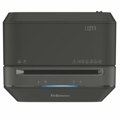 Iratmegsemmisítő, mikrokonfetti, 14 lap FELLOWES "Powershred LX211",  fekete