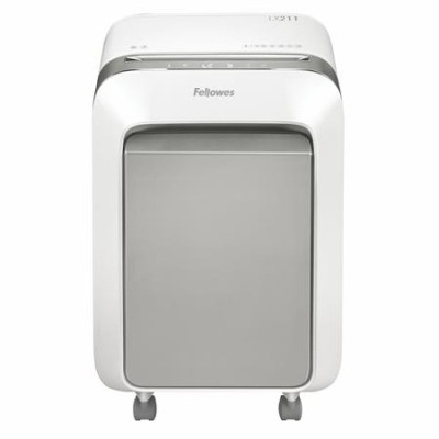 Iratmegsemmisítő, mikrokonfetti, 14 lap, FELLOWES "Powershred LX211", fehér