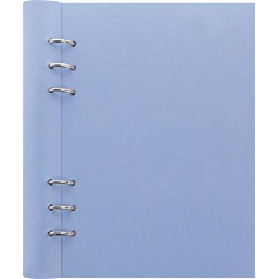 Tervező, naptár és füzet betéttel, A5, FILOFAX "Clipbook Pastel", pasztellkék