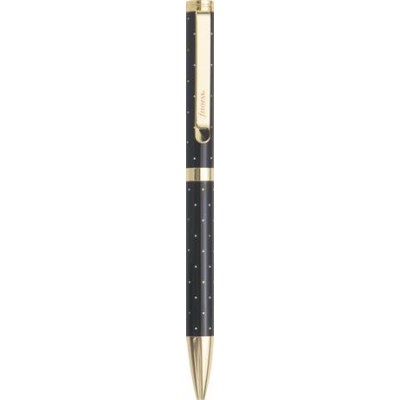 Golyóstoll, 1,0 mm, arany színű klip, fekete tolltest, FILOFAX "Moonlight", fekete